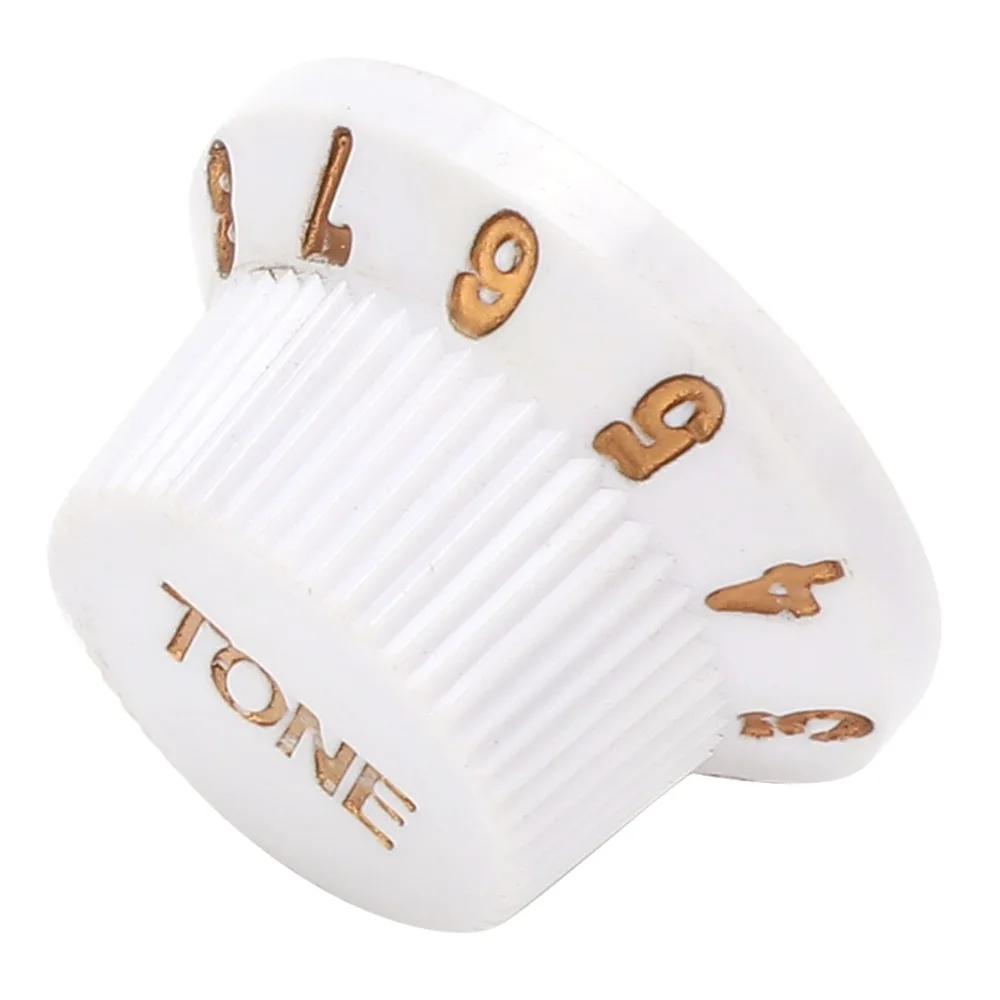 3PCS 1 Volume 2 Tone Guitar Control Knobs Plastic Material White Color Volume Tone Knobs Speed Control Knobs For Electric Guitar
