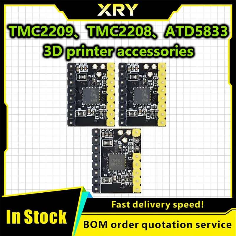 TMC2208 TMC2209 ATD5833 V2.0 With Heat Sink Stepper Motor Driver StepStick 3d Printer Parts 2.5A 256 Subdivision Silent Printing