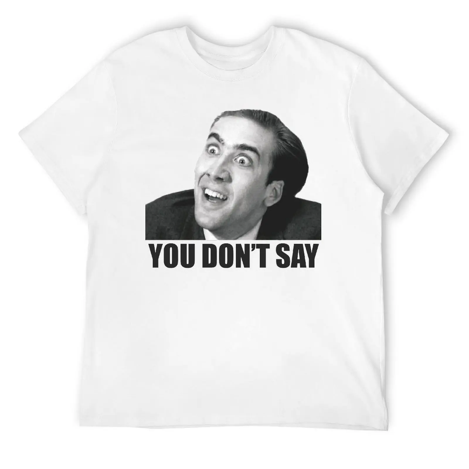 Nicolas Cage Meme for Sale Crewneck T-shirt Move T-shirts Funny Graphic Funny Joke Home Eur Size