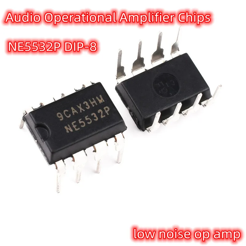 5pcs NE5532P NE5532 NE5532N Audio Operational Amplifier Chip Low Noise Op Amp DIP-8 Direct Insertion