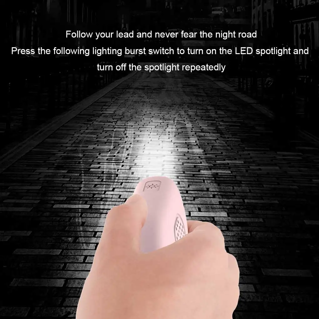 إنذار شخصي خارجي، مصباح يدوي محمول للركض والركض باللون الأزرق #3