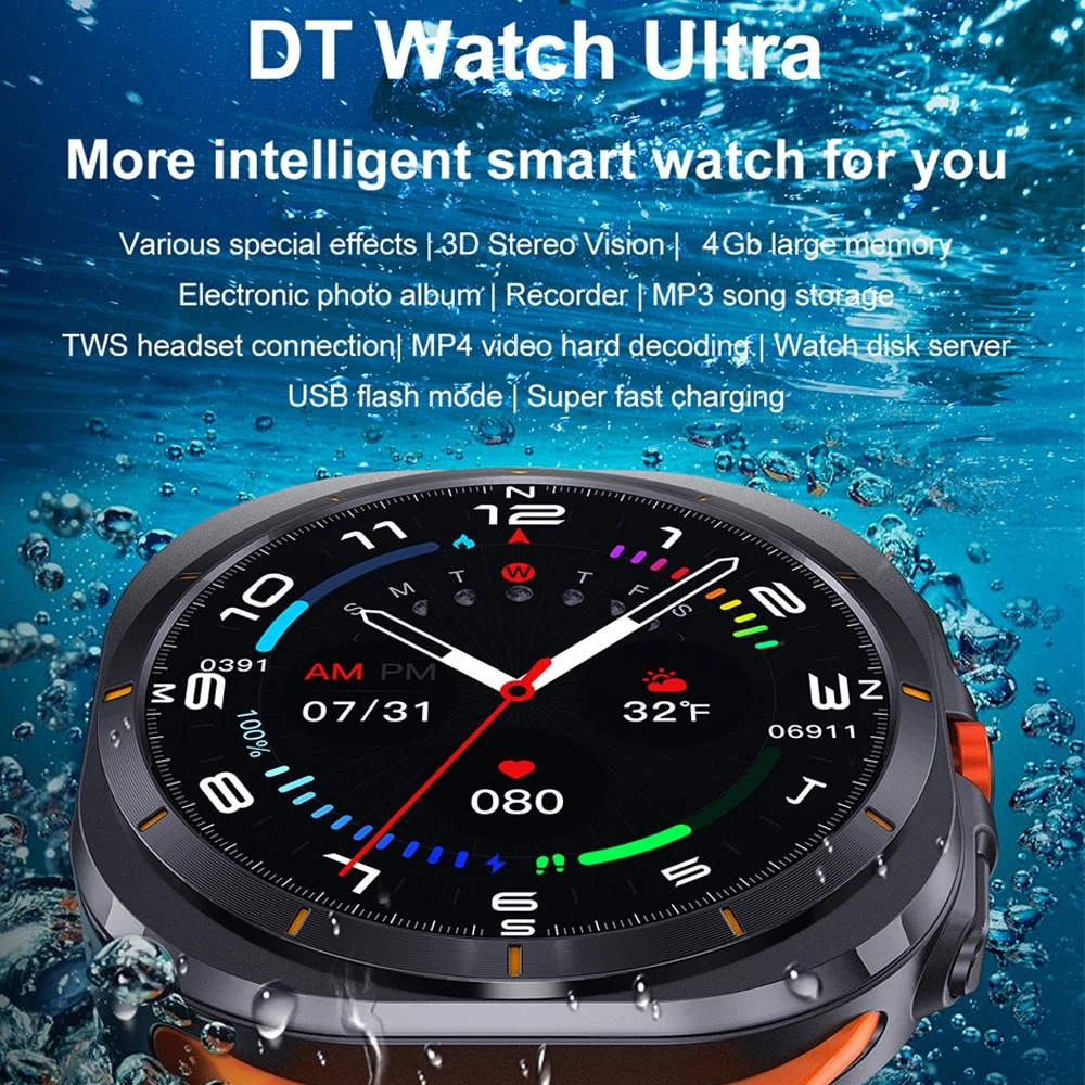 Original Samsung Galaxy DT 7 Ultra Smart Watch AMOLED Screen Multi-Function Sports Fitness Tracker Health smart watch 2025 NEW