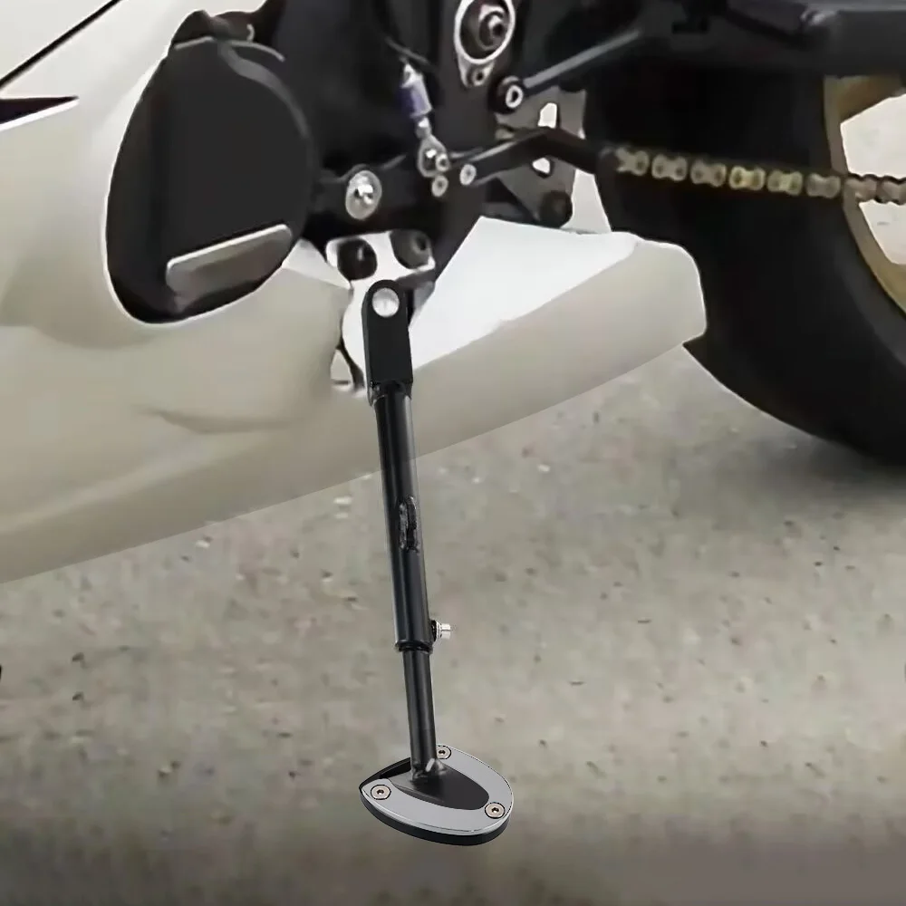 

FOR Daytona 675 R 2011-2017 Foot Side Stand Pad Plate Kickstand Enlarger Support Extension Street Triple 765 R/S/RS Street 675