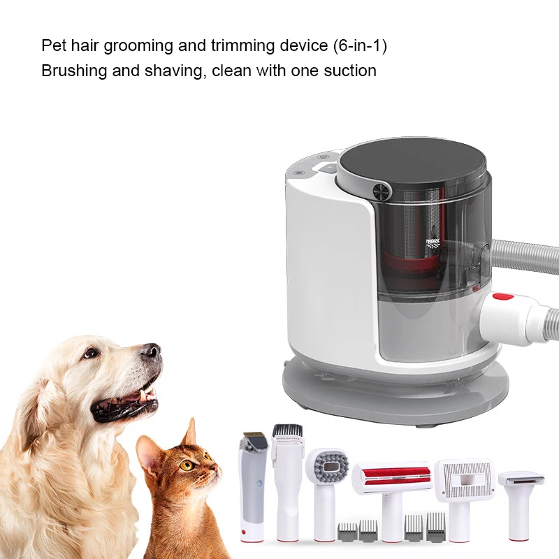 Pet Hairs Grooming Vacuum Dog Clipper Pet Vacuum Dryer Dog Grooming 9pcs Kit Shedding Tool Vacuum