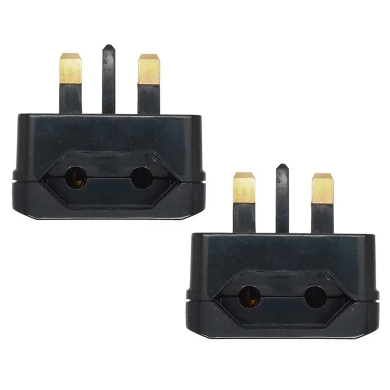 New EU 2 Pin to UK 3Pin Power Socket Travel Plug Adapter Converter