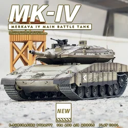 Henglong 1:16 CNC-C 3958 Super Merkava IV Metalowe podwozie Zdalnie sterowany model czołgu Zdalnie sterowany pojazd zdalnie sterowany RC Samochód