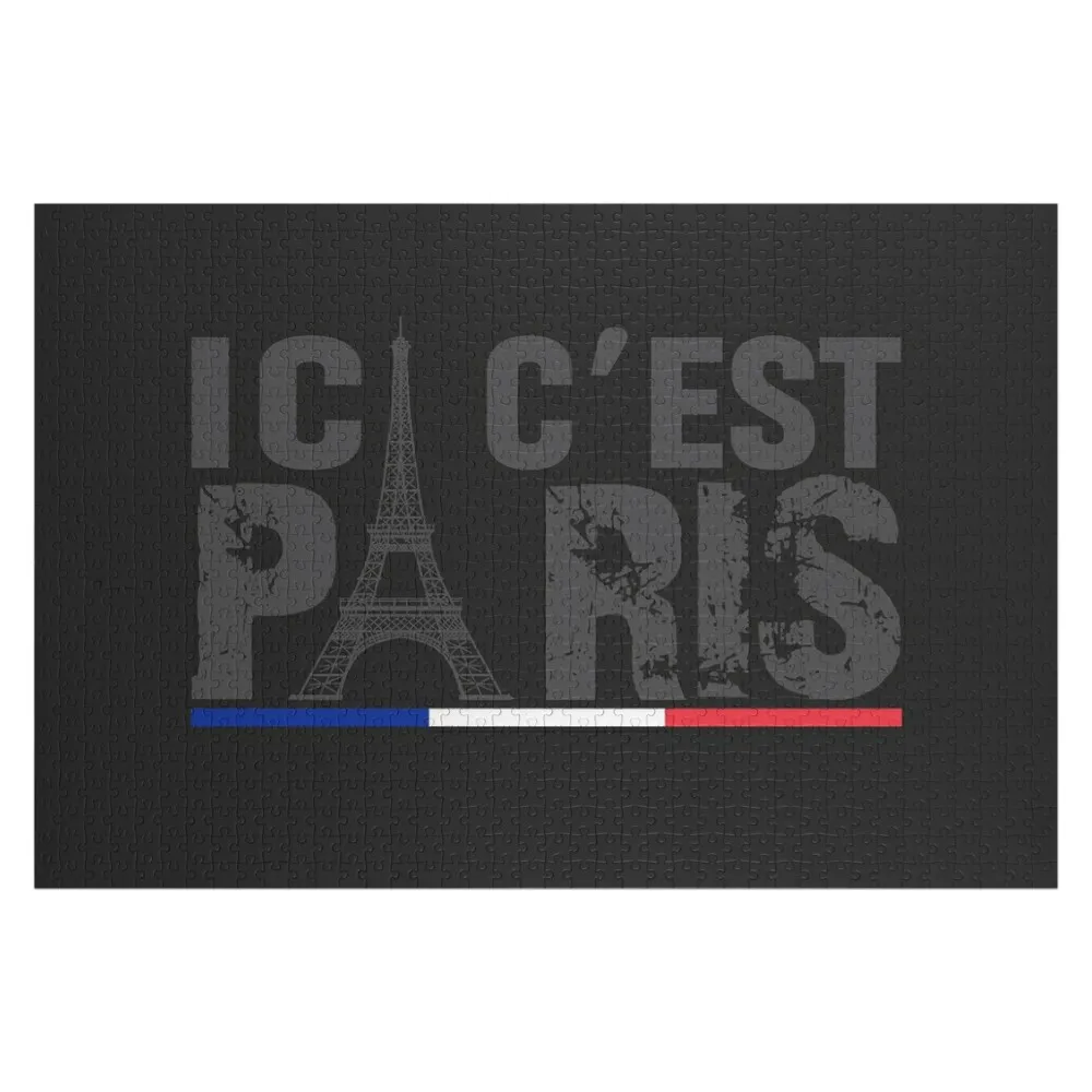 

Пазл ici c'est Paris Персонализированная детская игрушка Деревянные коробки Пазл