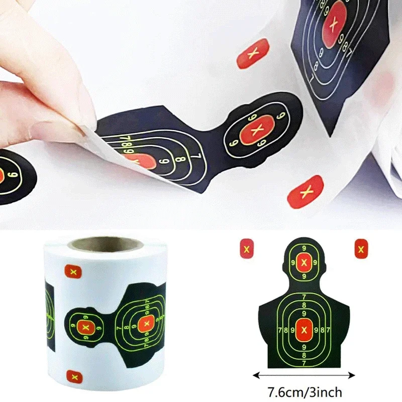 Splatter Splash 3in Paper Per Roll 50/100pcs Shooting Tools   Adhesive Sticker Targets  Amp Shooting Reactive Practice