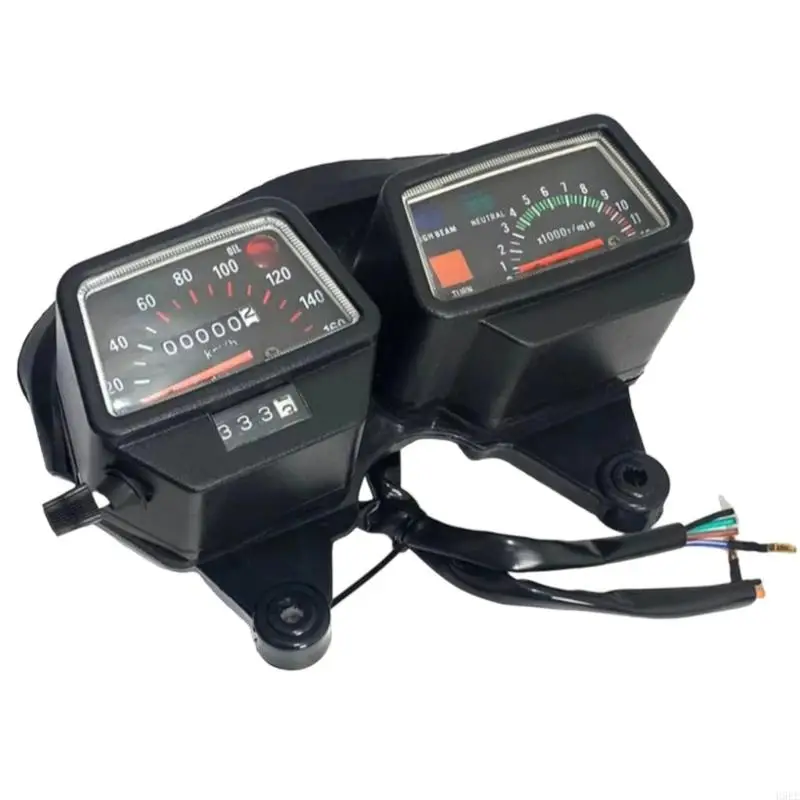 

Постоянный ABS Motorbike Instrument Cluster Cluster Tachometer Dister Distance для DT125 DT125R Black Plan H9EE
