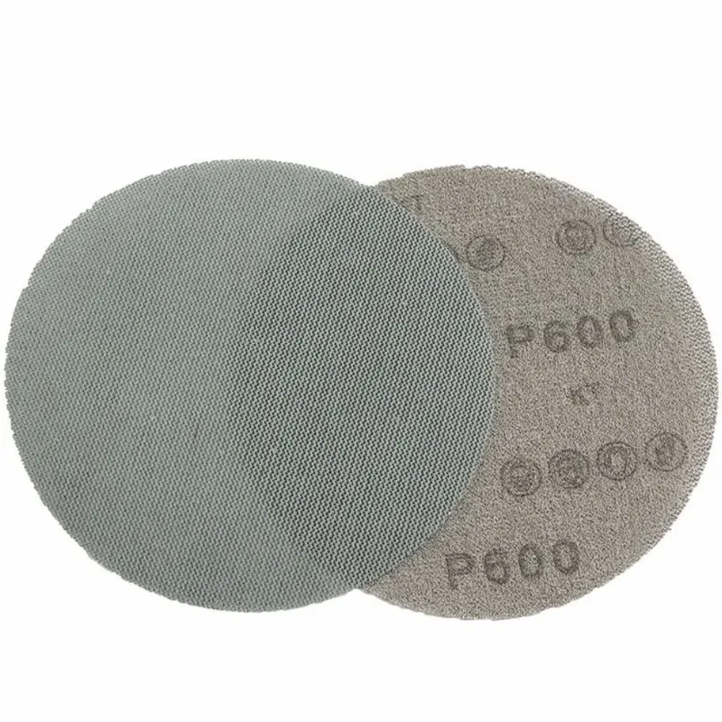 

6pcs 5" 80 Grit Mesh Sandpaper, Dual-Sided, for Furniture, Wall, Hand & Power Sanders