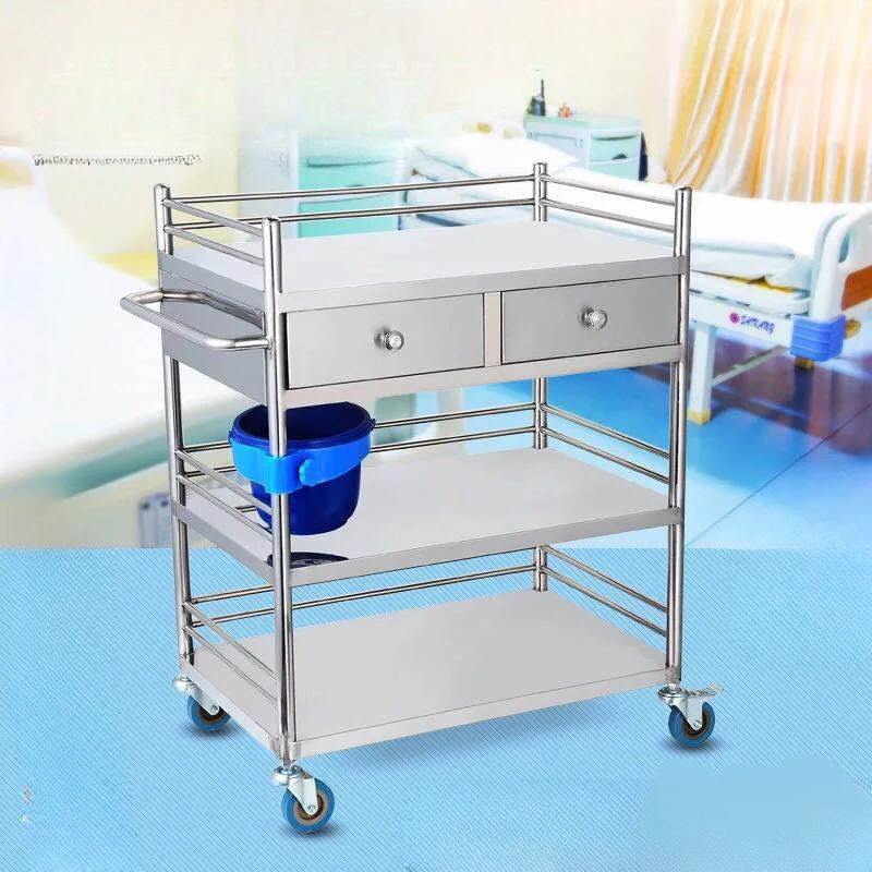 Thickened medical treatment cart, medical trolley, shelf, surgical instrument cart