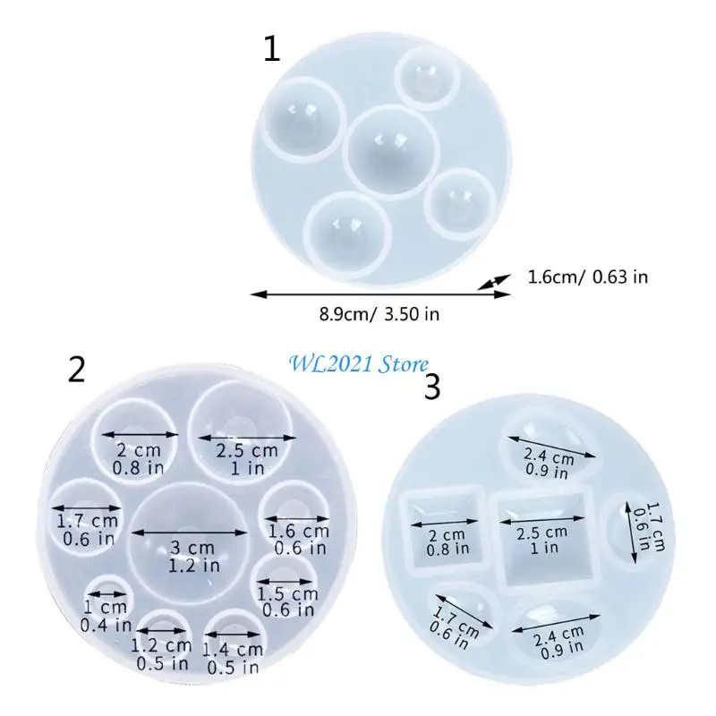 G5GC العملية القلادة الحرف القلادة القلادة مصنوعة يدويًا زخرفة قوالب السيليكون لملمس شمع الطين وصياغة الراتنج