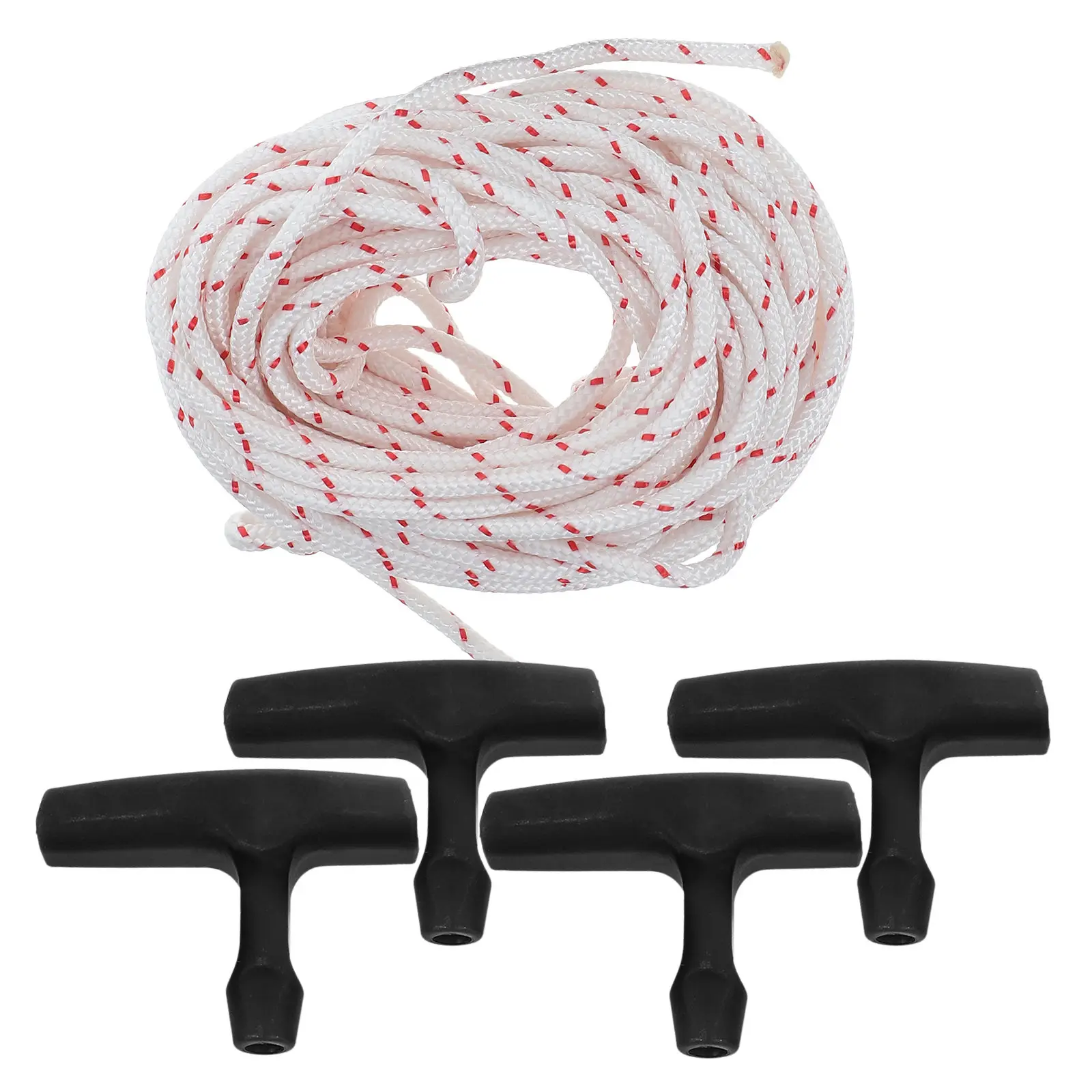 

Комплект из 10-метрового тросика для запуска двигателя газонокосилки, бензопилы, триммера, с износостойкой и удобной рукояткой, универсальный, для использования на улице