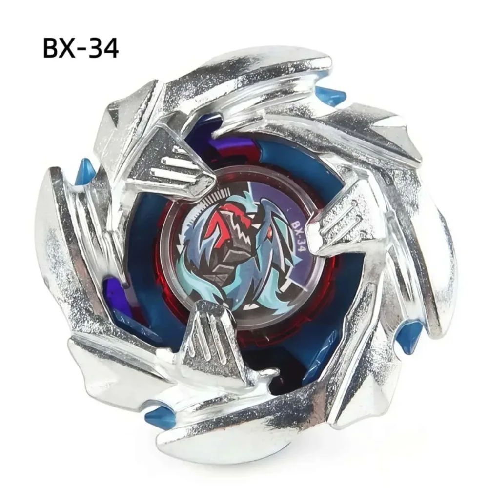 BX-34 Silber-Blau Kobalt Dragoon Shinobu Kurosu Linksdrehender Kreisel 2-60C Battle Gyro Sammlerstück für Kinder