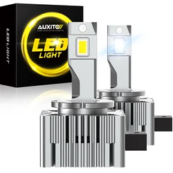 AUXITO 30000LM 120W D1S LED Bulb Canbus HID D3S LED Headlight 6000K 30Pcs CSP Chip Turbo Lamp for BMW Mercedes Benz VW Audi Ford