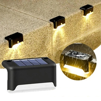 Stair LED Solar Lamp IP65 Waterproof Outdoor Garden Light Pathway Yard Patio Steps Fence Lamps Garden Decor Solar Light