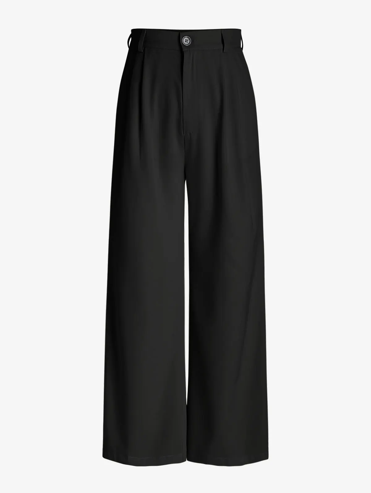 ZAFUL Pleated Slant Pockets Wide Leg Pants Women Loose Trousers Pantalones De Mujer 90s Minimalist Fashion Office Bottom