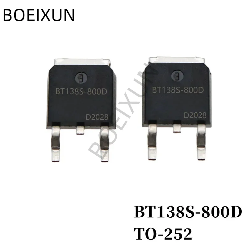 20Pcs BT138S-800D Thyristor TO-252 12A/800V SMD Triac Large Chip