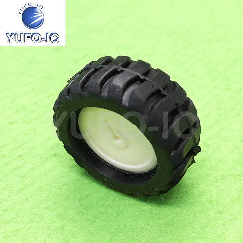 السفينة حرة 1 قطعة D حفرة المطاط عجلة تتبع سيارة روبوت اكسسوارات 43*19*3 مللي متر لتقوم بها بنفسك إنتاج صغير نموذج عجلات