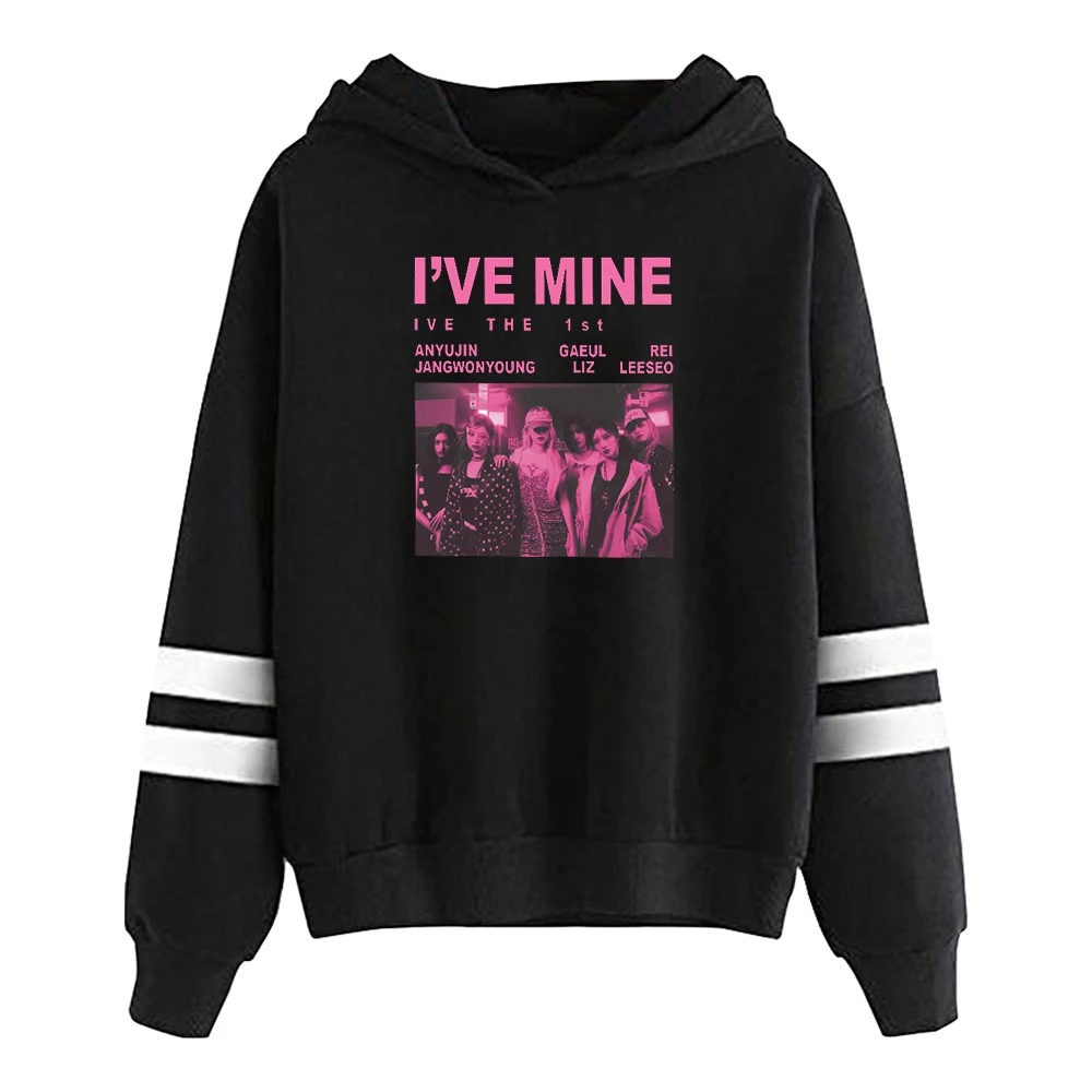 IVE I'VE MINE World Tour Hoodie Kpop Yujin Gaeul Wonyoung LIZ Rei Leeseo Print Sweatshirt Men Women Fashion Streetwear Hoodies