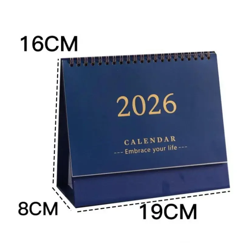 2026 Calendar Simple Memo Book Monthly Daily Planner Scheduler Time Management Home Office Desktop Decoration Standing Calendar