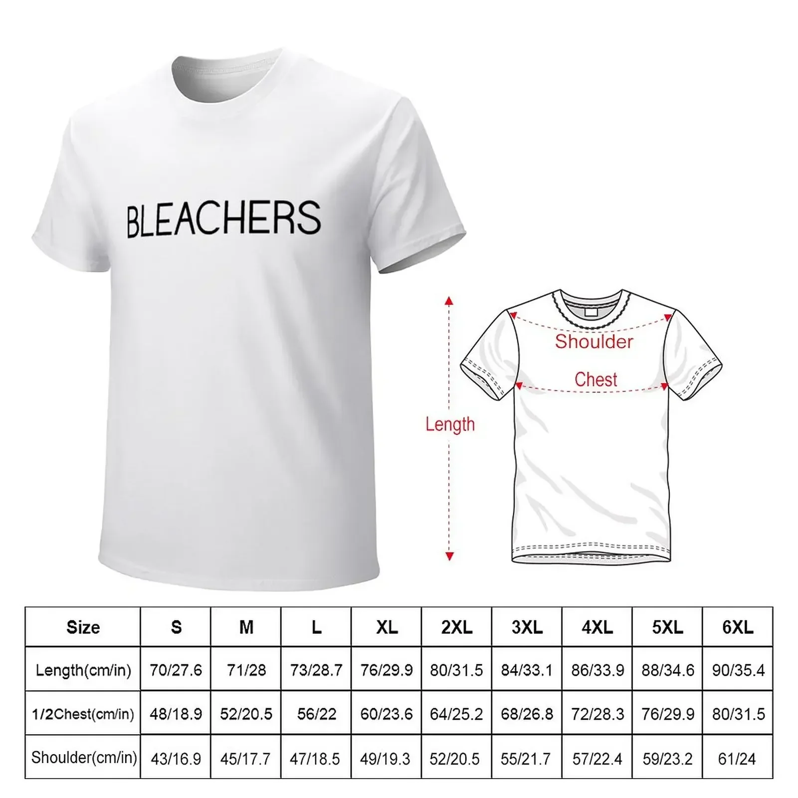 bleachers T-Shirt aesthetic clothes shirts graphic tees essential t shirt vintage anime shirt mens plain t shirts