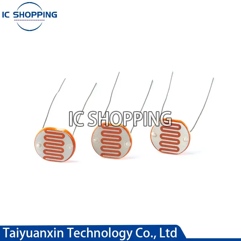 

100pcs 12528 Light Dependent Resistor LDR 12MM Photoresistor Photosensitive GL12528 Photoconductive Resistance