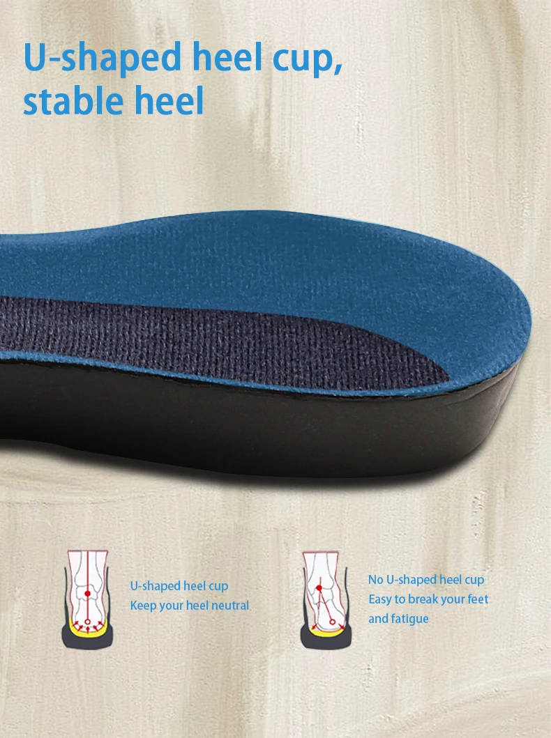 1 Paar orthopädische Schuheinlagen aus EVA-Material, mit Fußgewölbestütze, für Männer und Frauen, bequeme Schuhpolster für alle Schuharten. – Detail 6