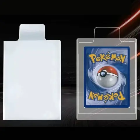 100pcs 65*90mm Bulge Games Card Sleeves For Pokemon Cards Transparent Playing Protector Trading Folder Case Holder Kids Toy Gift