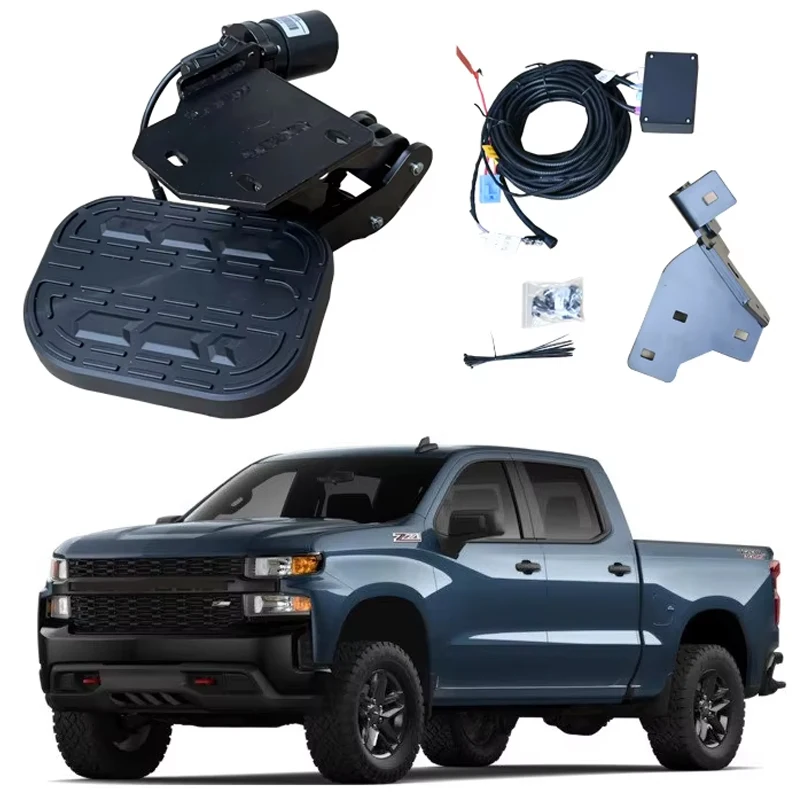

Pickup Container Rear Dou Tailgate Electric Power Running Board Step After for silverado 1500 2015-2023