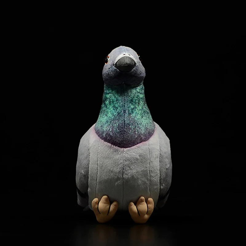 Peluche pigeons gris, blanc, rock, colombes de la paix, petite lettre, modèle oiseau, cadeau pour enfants