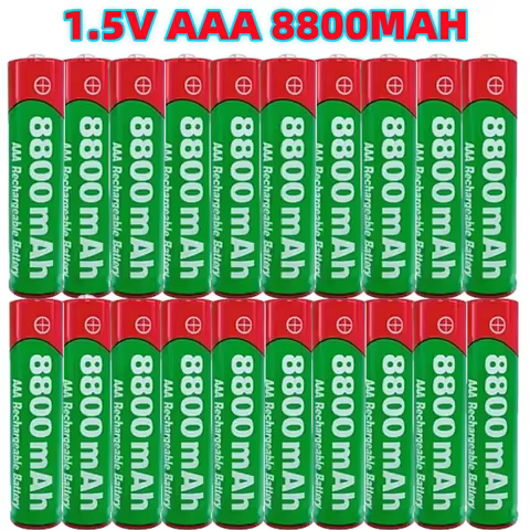 NEW 8800mAh Rechargeable Battery AAA Alkalinity Battery 1.5 V AAA Battery for Clocks Mice Computers Toys So on