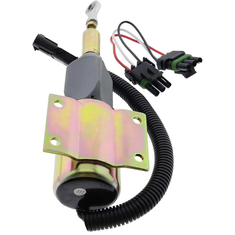 

Electric Stop Solenoid 24V for John Deere RE502474 RE516083 Excavator 120 160LC for Cummins 6CT