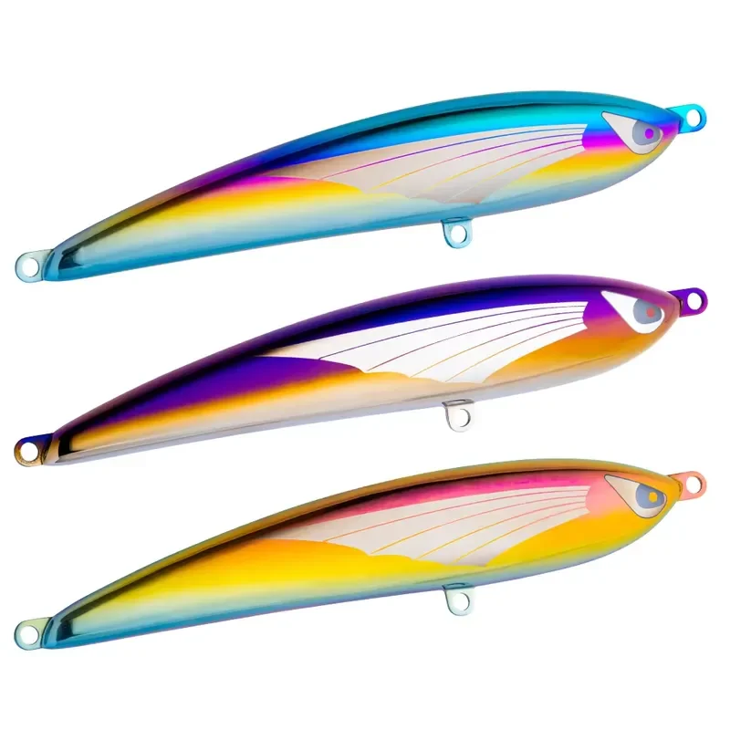 HONOREAL Titanium TC4 Deep Sea Pencil Lure Floating Topwater Bait 190mm 68g Casting 100M+ Large Splash Saltwater Fish