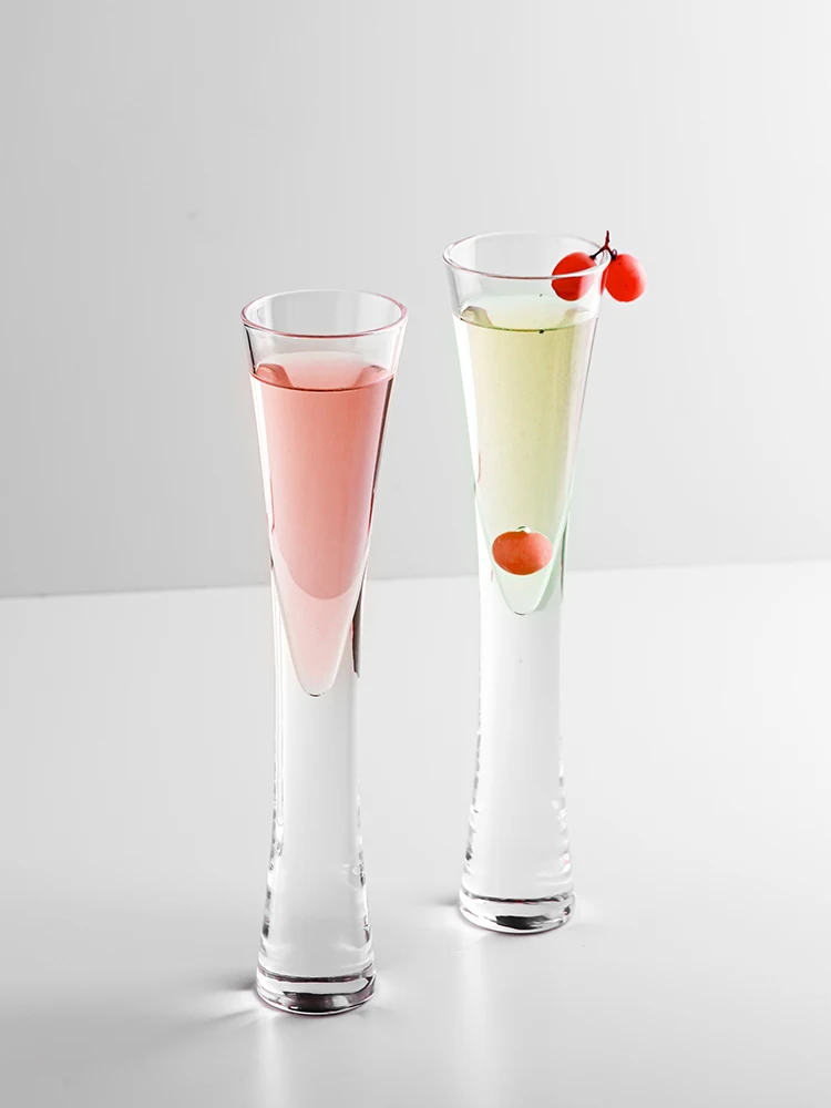 Creative Handmade Crystal Glass Champagne Glass Cup Goblet Pair Of Sparkling Wine Glasses Thin Waist Tulip Sparkling Wine Glass