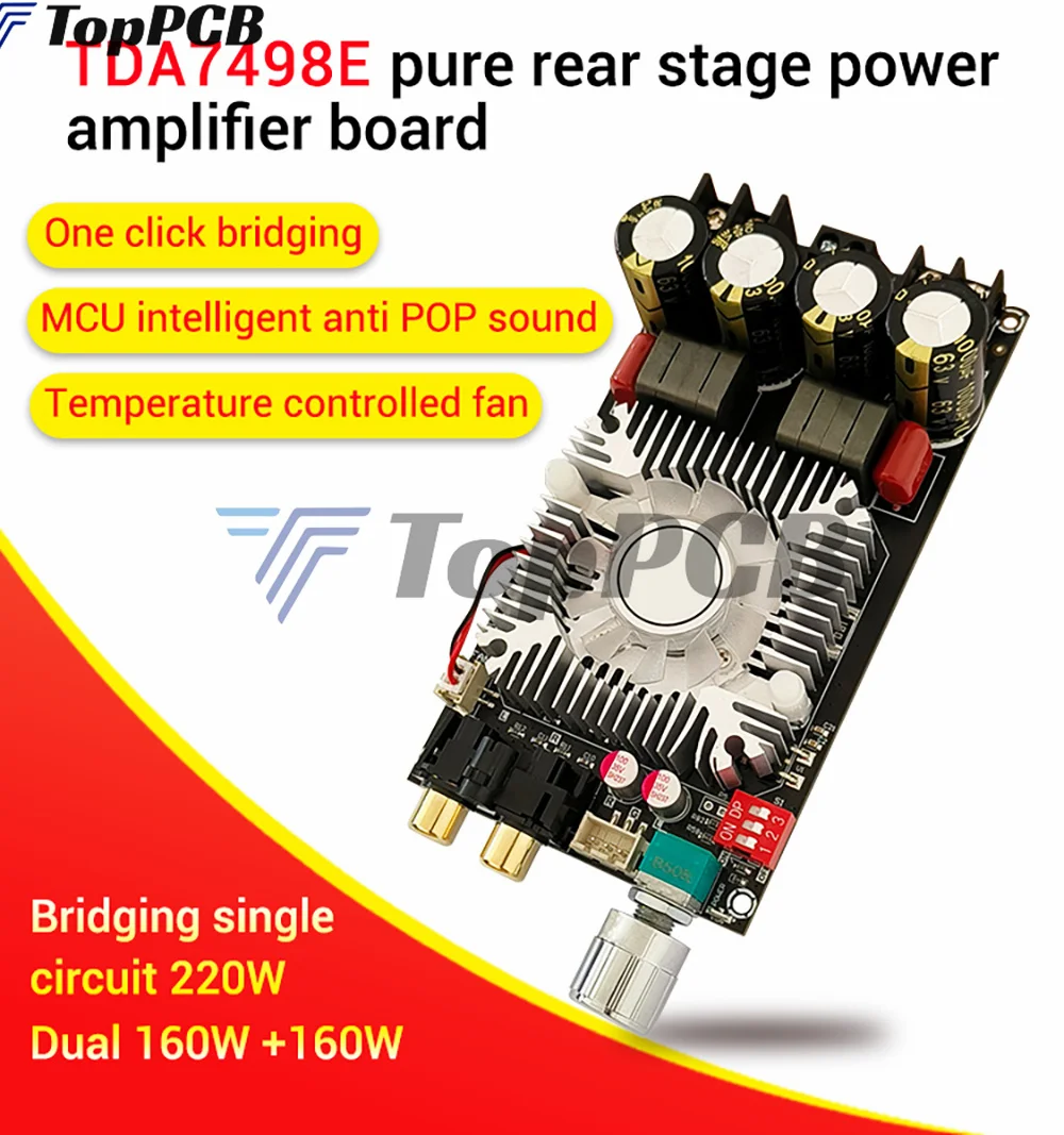 ZK-1602 TDA7498E Плата цифрового усилителя мощности, двойная 160 Вт * 160 Вт, одиночная, 200 Вт, 15-35 В постоянного тока, аксессуары для инструментов с электронными компонентами