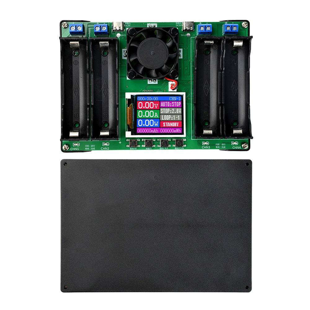 1/2/4/8-channel 18650 battery capacity and internal resistance tester, automatic charge/discharge module, electronic load tester - view 2