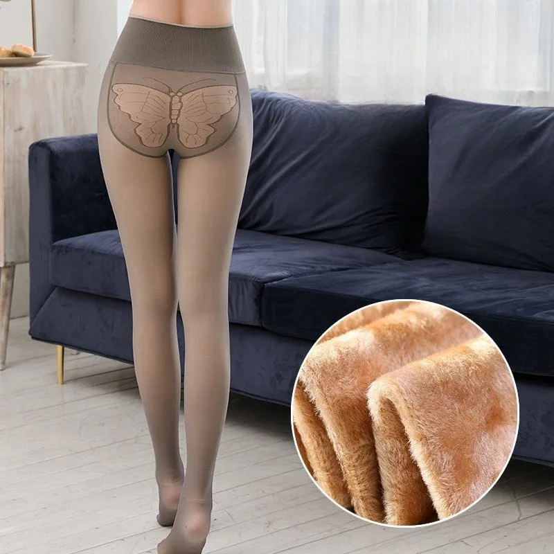 DOIAESKV  New Fashion Sexy Women Footed Tights Pantyhose Thick BodyshapStockings Women Autumn Winter Fashion Tights Warm Medias