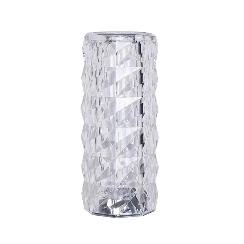 

16 Colors Rose Rays Crystal Diamond Table Lamp Crystal Diamond Rose Table Lamp USB Charging Touch Lamp