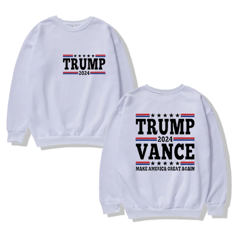 Trump Vance 2024 Sweatshirt, 24 Presidential Election Sweatshirt, American Patriot Crew Neck Conservative Women, Celebrity Trump