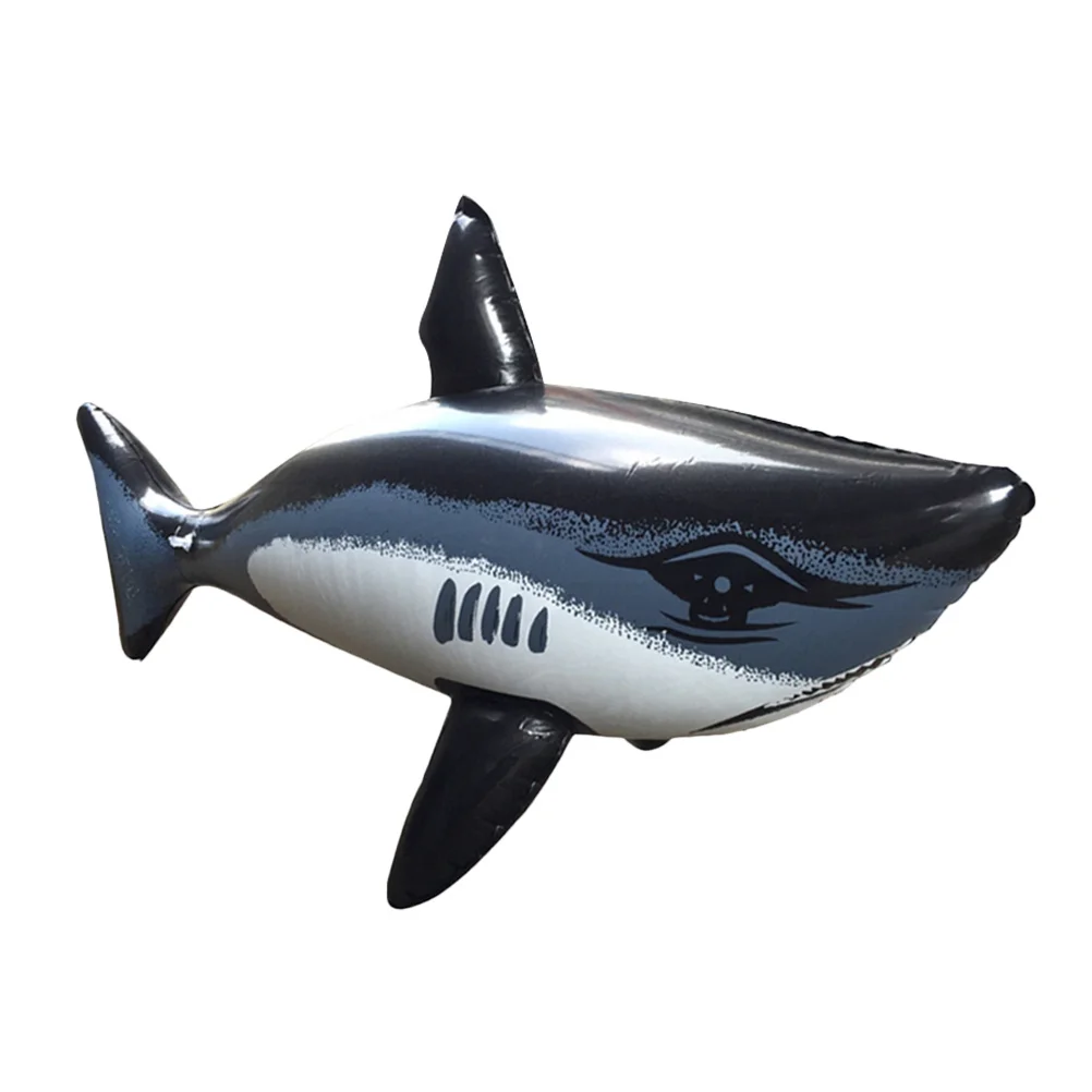 نفخ كبير القرش PVC العائمة بركة الديكور الكرتون البحر الحيوان الصيف حفلة عيد ميلاد تعويم حيوانات قابلة للنفخ