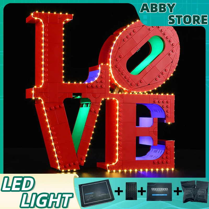 

Комплект светодиодных фонарей «сделай сам» для скульптуры LEGO 31214 LOVE (только светодиодный светильник, без модели блоков)