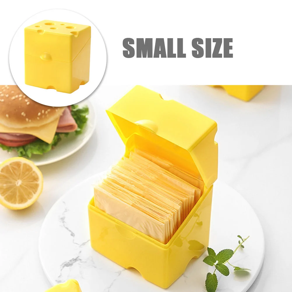 2 Pcs Cheese Crisper Cereal Dispenser Butter Boxes Bacon Container Savers Practical Lid Design Cases Storage Baby