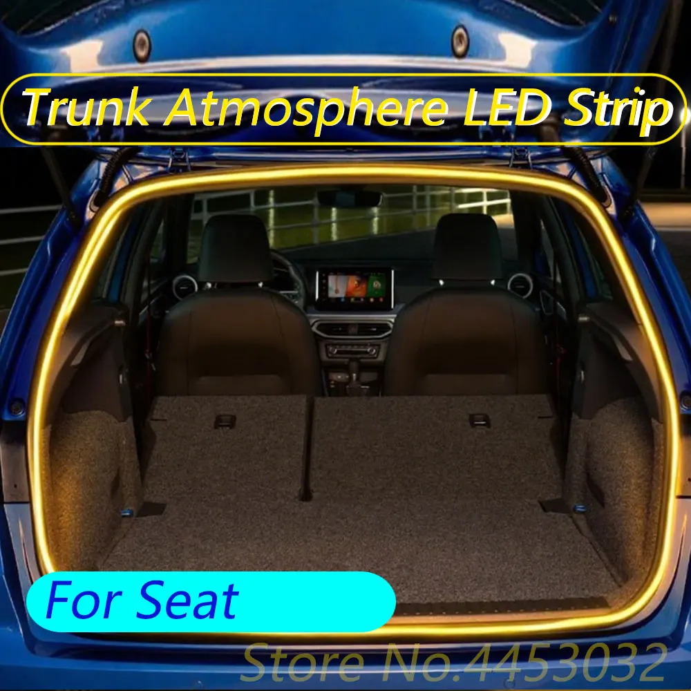Car Trunk Light Strip For Seat Ibiza Arona Leon Ateca Tarraco Alhambra Marbella Inca Altea LED Interior Atmosphere Light 12V 4M view 2