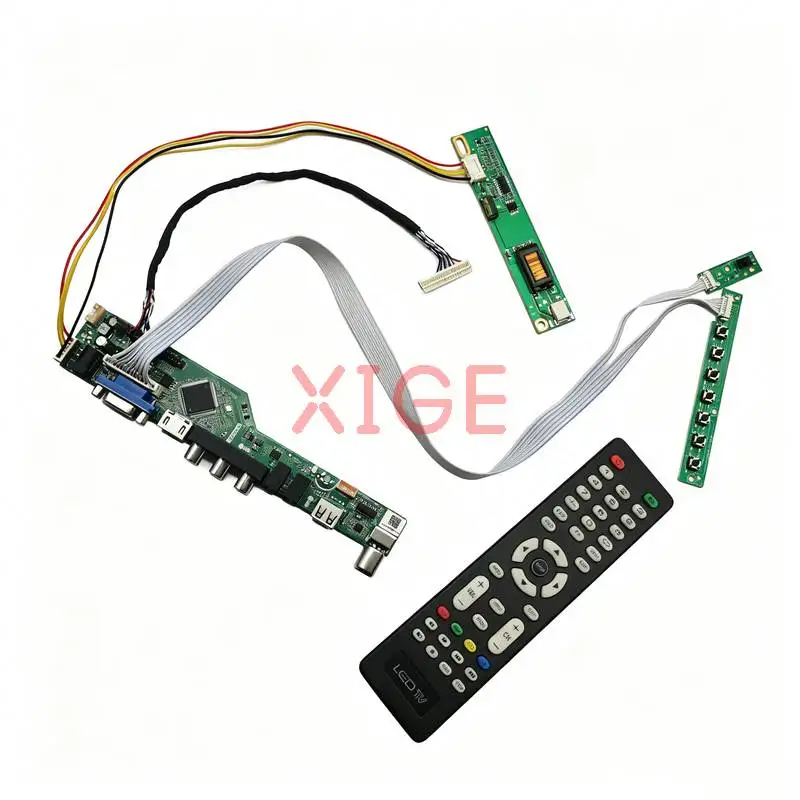 

For N141I3 TD141THCA1 LQ141K1LB1C N141I1 Monitor Drive Controller Board Kit 1280*800 1280x800 USB+AV+VGA+HDMI 30 Pin LVDS 1-CCFL