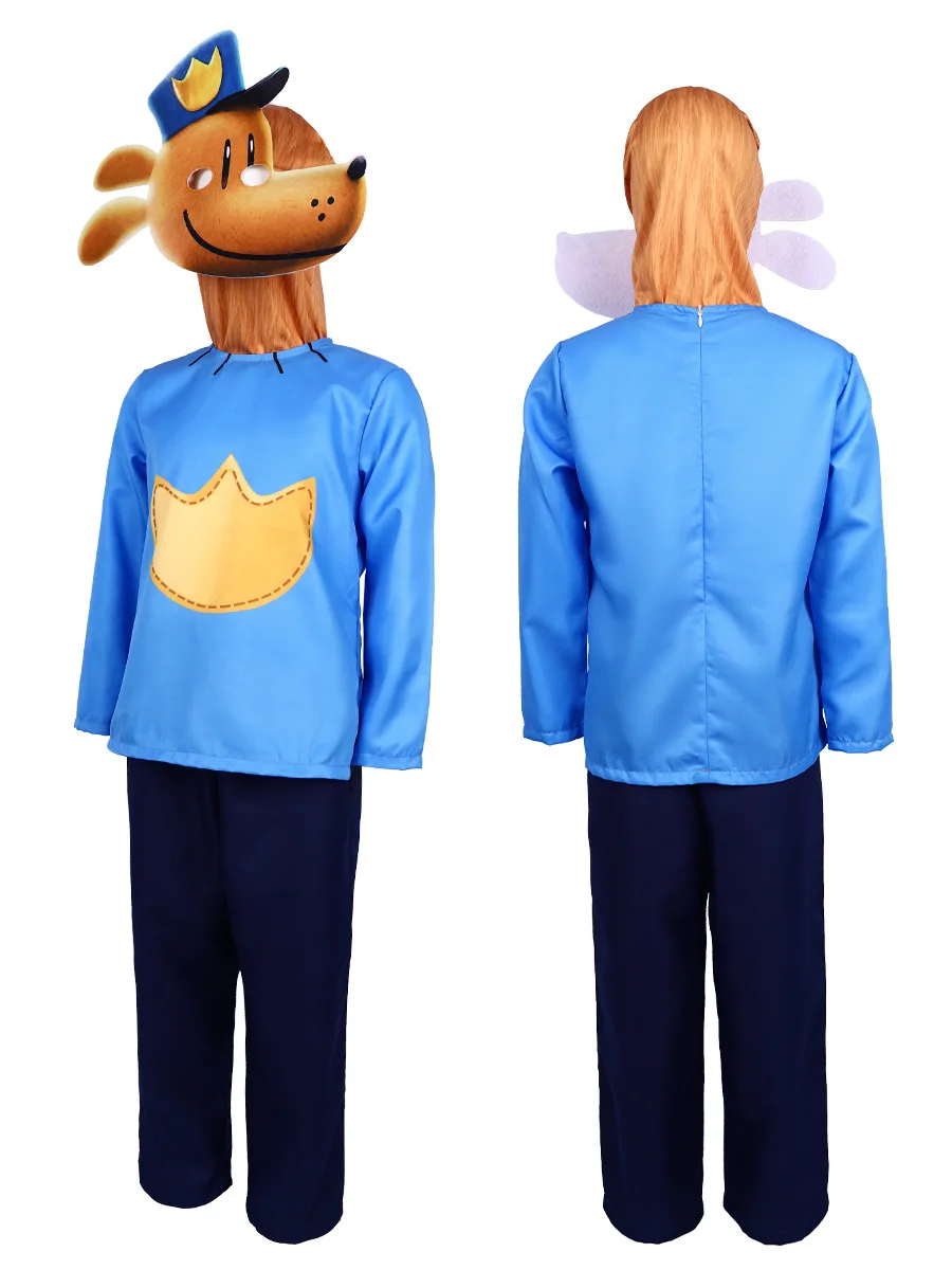 ใหม่ Anime Dog Man คอสเพลย์เครื่องแต่งกายฮาโลวีน Carnival Pitti แมวนักสืบสุนัขเด็กเสื้อผ้าของขวัญการ์ตูนเครื่องแต่งกาย