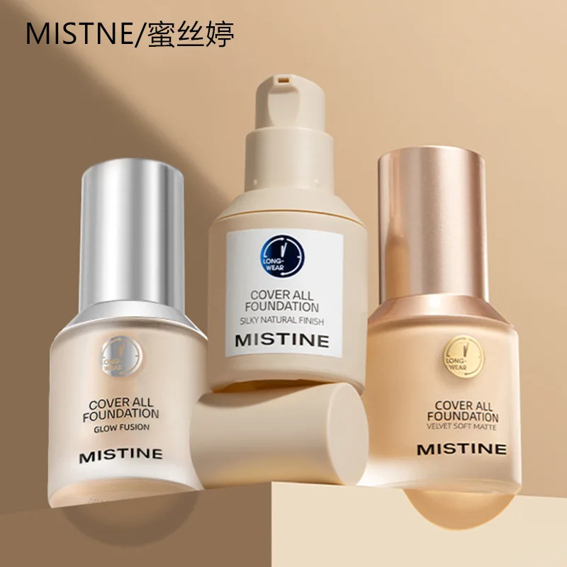 MISTINE New Matte Face Makeup Liquid Foundation Oil Control Moisturizing Concealer Skin Care Long-lasting Korean Cosmetics