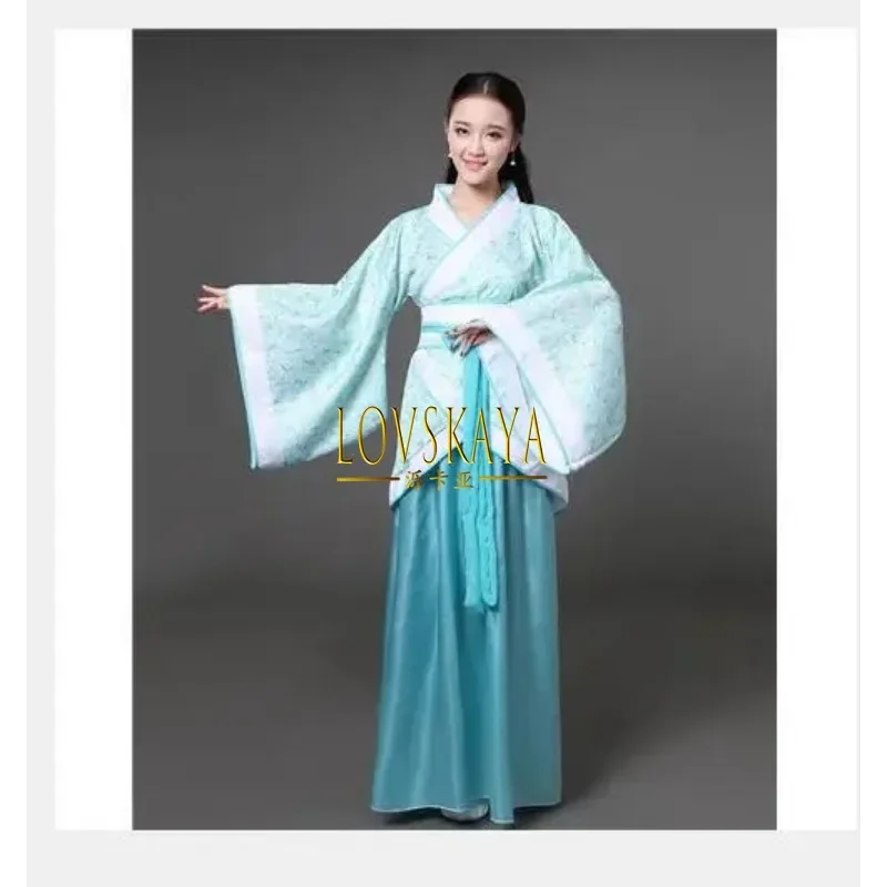 New Adult Tang Suit Performance Hanfu costumes Woman Stage Dance Dress Chinese Traditional folk Costumes