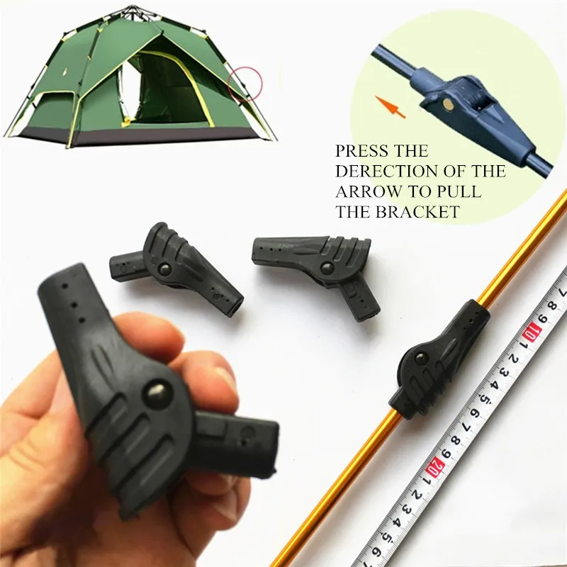 Tent Accessory Repair Support Rod Folding Rotary Joint Parts Automatic Tent Support Components Joint Plastic Support Rod