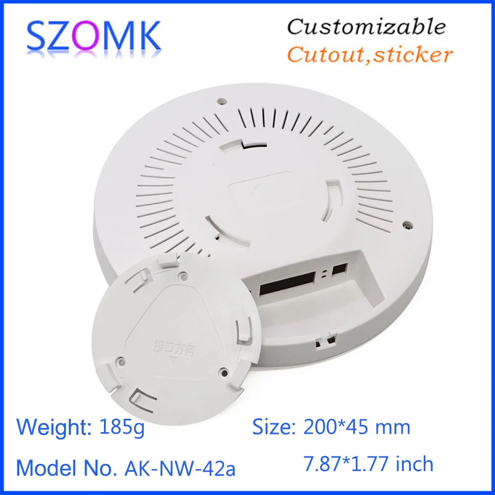 1 Pz 200*45mm vendite calde scatola di giunzione router di plastica casa intelligente soffitto elettronica router wifi custodia controller in plastica